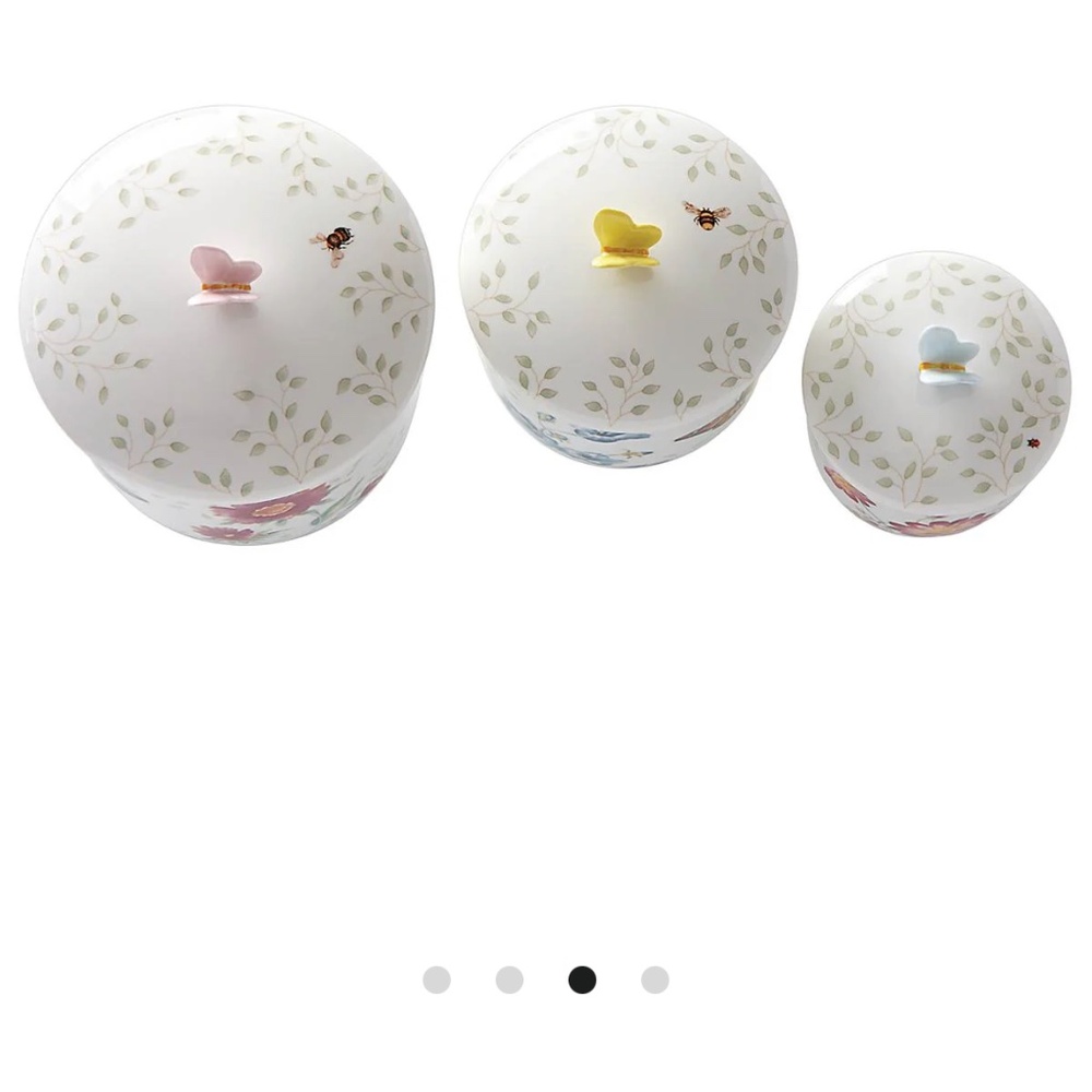 3 piece canister set / butterfly meadows / Lennox
